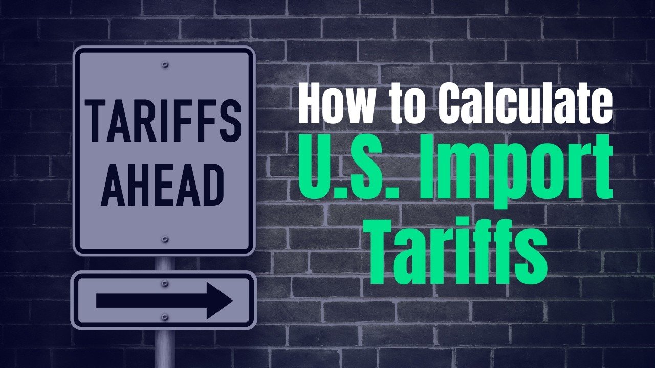 Video explaining how to calculate US import tariffs using HTS codes and duty rates