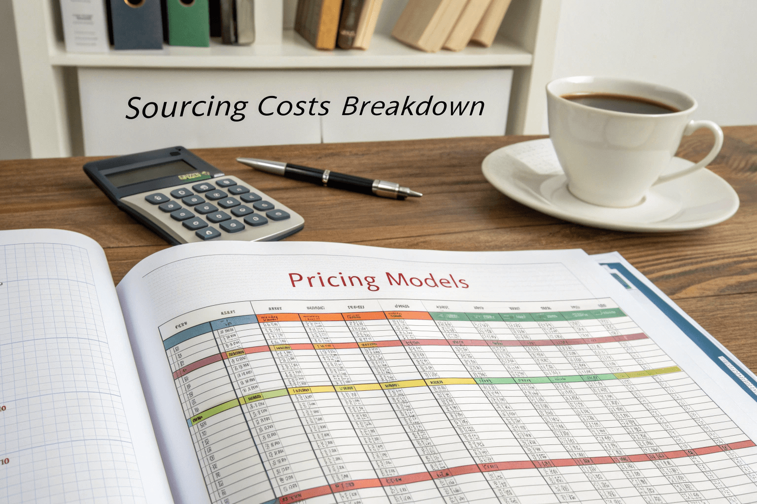 Sourcing costs breakdown and pricing models