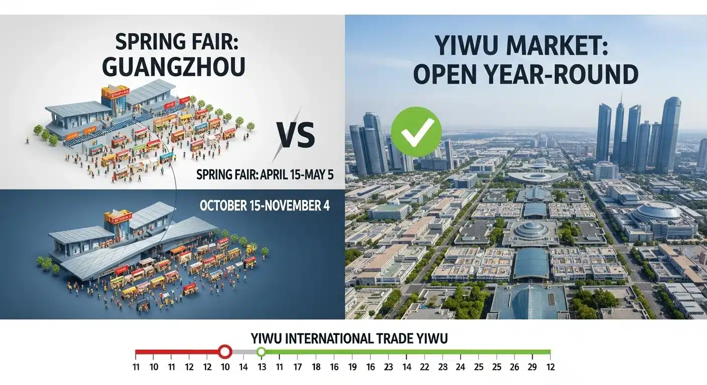 Guangzhou versus Yiwu wholesale market comparison