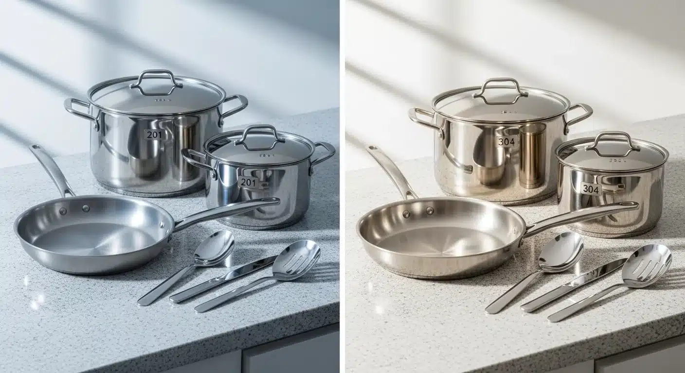 Stainless steel cookware comparison for sourcing